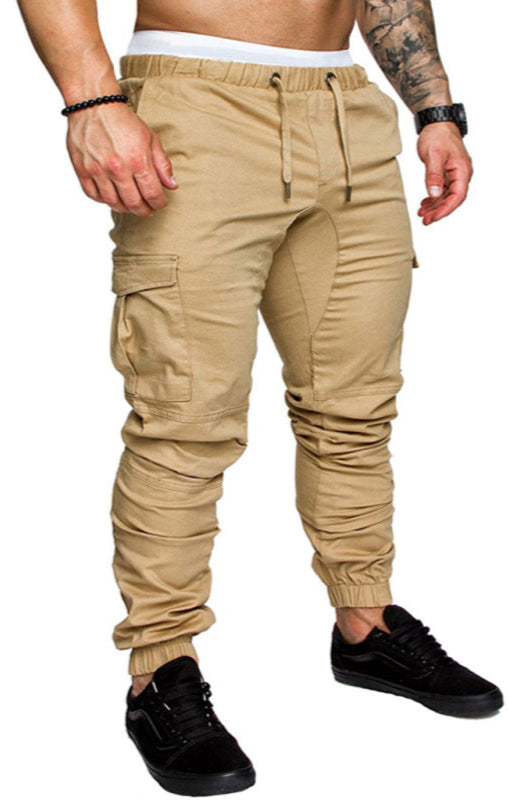 TEEK - Mens Casual Tether Elastic Trousers PANTS TEEK K Khaki M