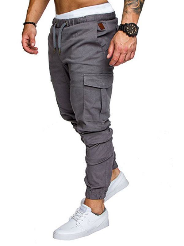TEEK - Mens Casual Tether Elastic Trousers PANTS TEEK K Misty grey M