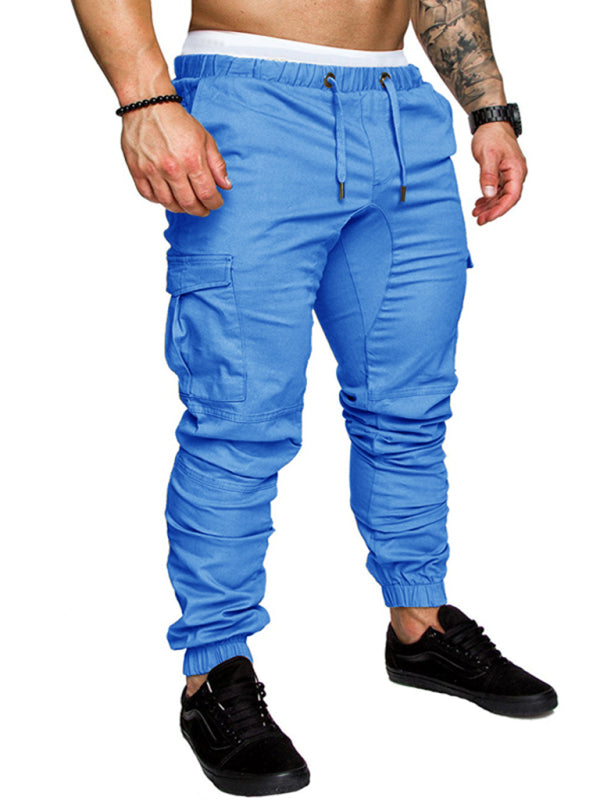 TEEK - Mens Casual Tether Elastic Trousers PANTS TEEK K Sky blue azure M