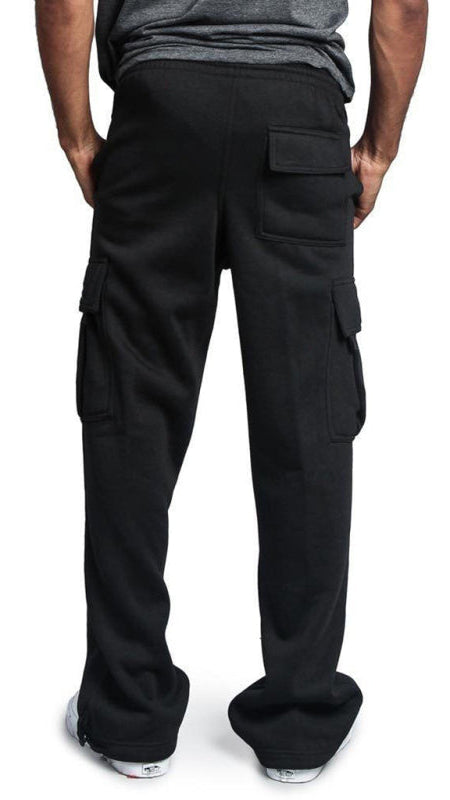 TEEK - Mens Elastic Waist Multi-Pocket Cargo Pants PANTS TEEK K