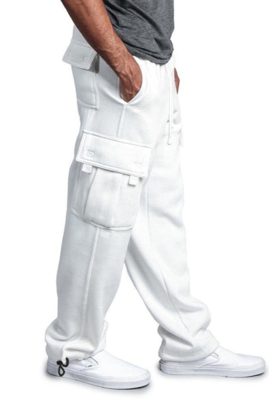 TEEK - Mens Elastic Waist Multi-Pocket Cargo Pants PANTS TEEK K