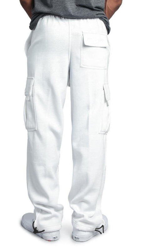 TEEK - Mens Elastic Waist Multi-Pocket Cargo Pants PANTS TEEK K