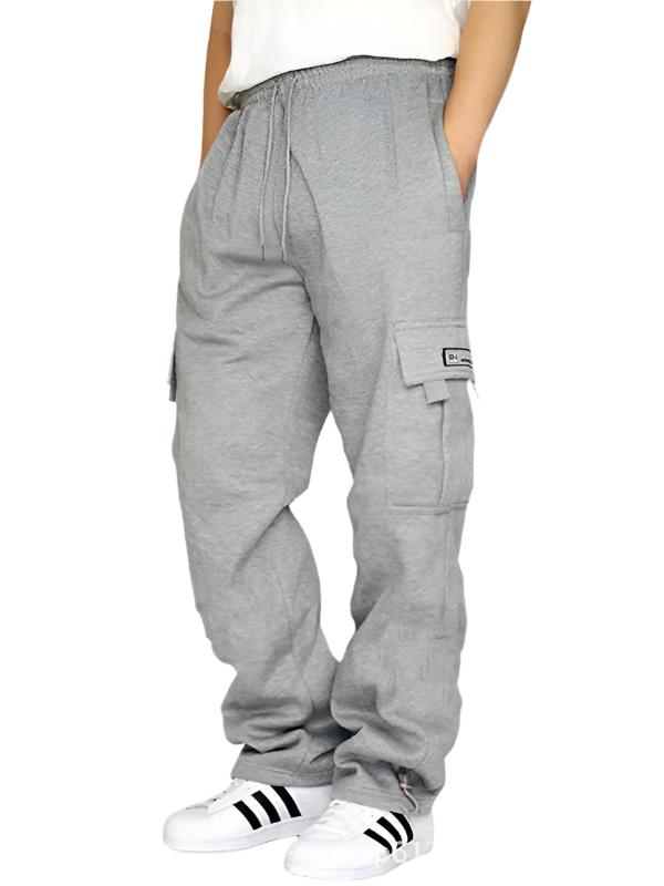 TEEK - Sports Leisure Loose Multi-Pocket Mens Pants PANTS TEEK K Misty Grey S 