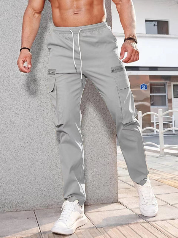 TEEK - Mens Sports Zipper Pants PANTS TEEK K Misty Grey S 