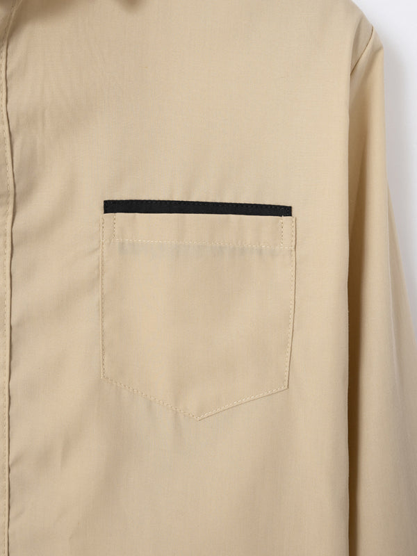 TEEK - Mens Color Block Business Slim Long Sleeve Shirt TOPS TEEK K   