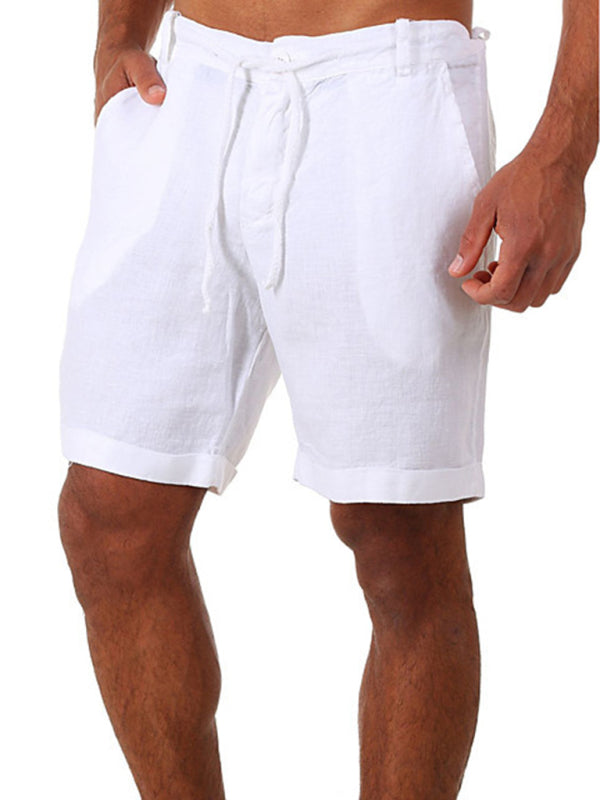 TEEK - Mens Drawstring Casual Shorts SHORTS TEEK K White S 