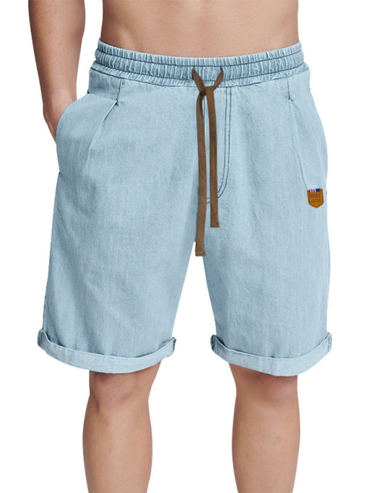 TEEK - Mens Roped Drawstring Breathable Shorts SHORTS TEEK K Clear blue S 