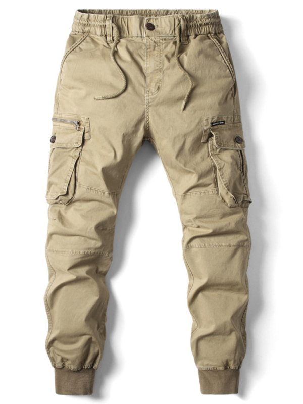 TEEK - Mens Solid Color Cargo Pants PANTS TEEK K Khaki 29 