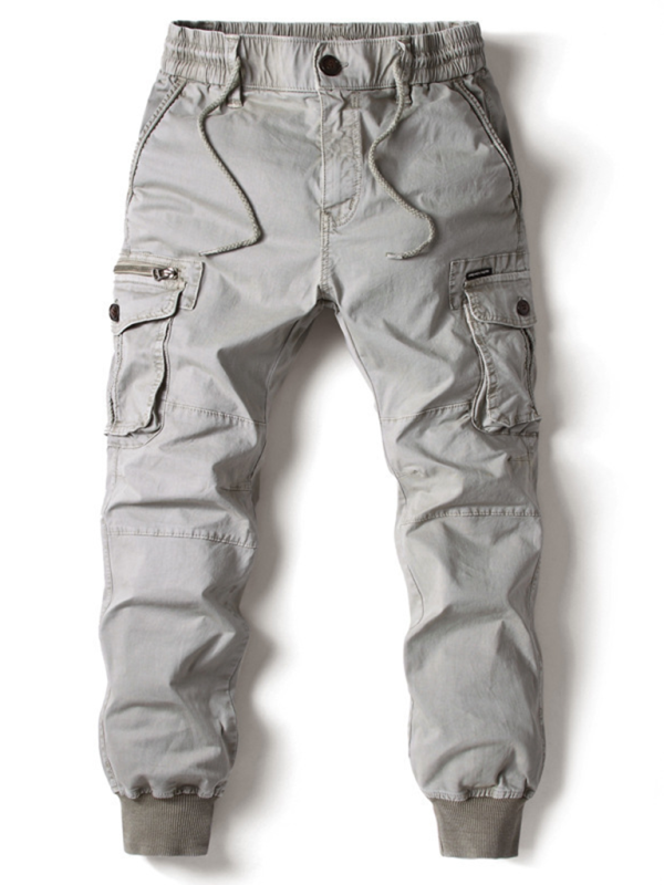 TEEK - Mens Solid Color Cargo Pants PANTS TEEK K Misty grey 29 