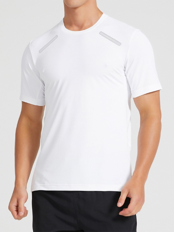TEEK - Mens Sports Outdoor Fitness Short-Sleeved T-shirt TOPS TEEK K White S 