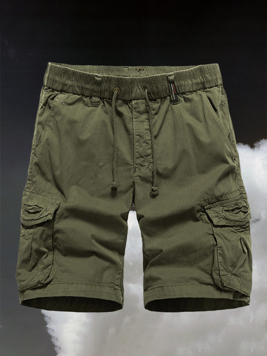 TEEK - Mens Multi-Pocket Quarter Cargo Shorts SHORTS TEEK K Olive Green 29 