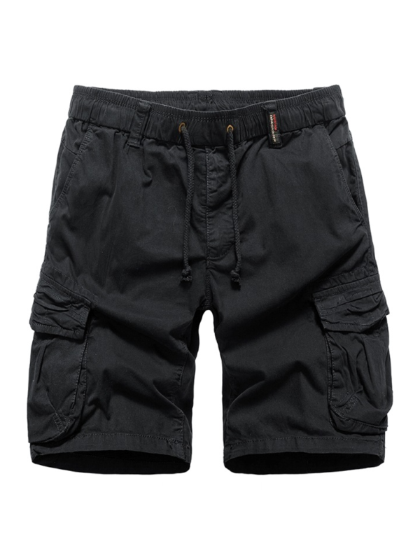 TEEK - Mens Multi-Pocket Quarter Cargo Shorts SHORTS TEEK K Black 29 