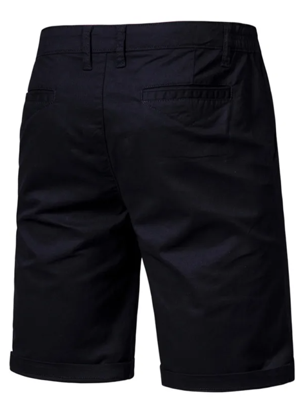 TEEK - Cotton Straight Slim Fit Shorts SHORTS TEEK K Black 30 