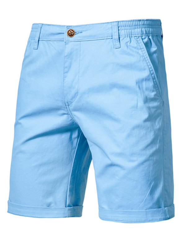 TEEK - Cotton Straight Slim Fit Shorts SHORTS TEEK K Clear Blue 30 