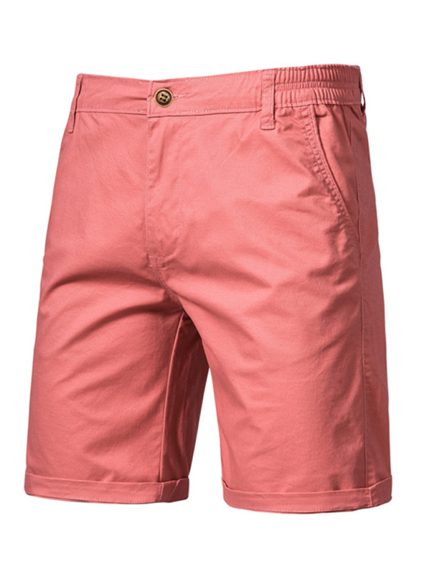 TEEK - Cotton Straight Slim Fit Shorts SHORTS TEEK K Orange 30 