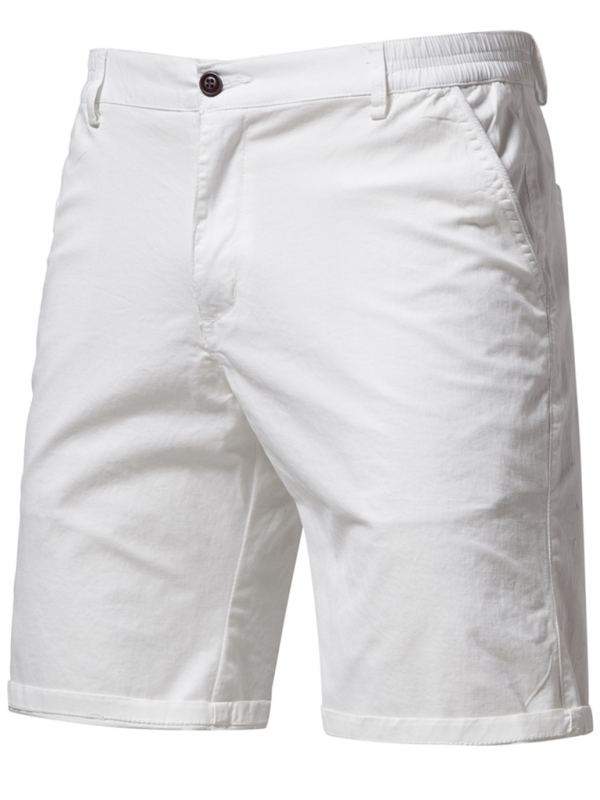 TEEK - Cotton Straight Slim Fit Shorts SHORTS TEEK K White 30 