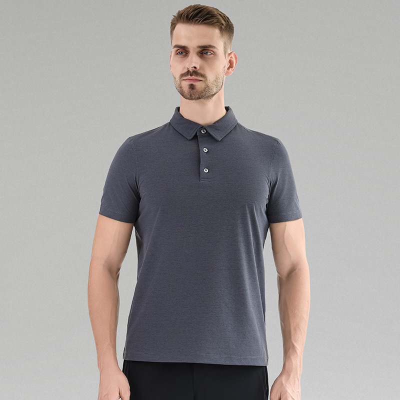 TEEK - Mens Short-Sleeved Polo Style Shirt TOPS TEEK K Grey S