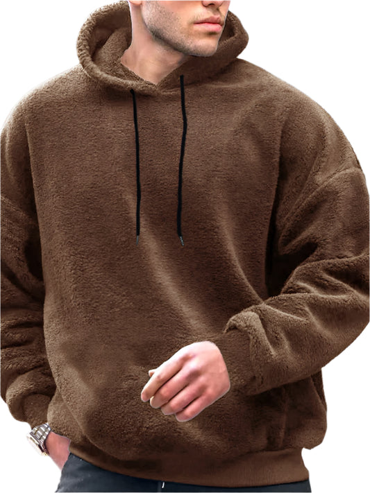 TEEK - Mens Fleece Hoodie Jacket TOPS TEEK K Camel S