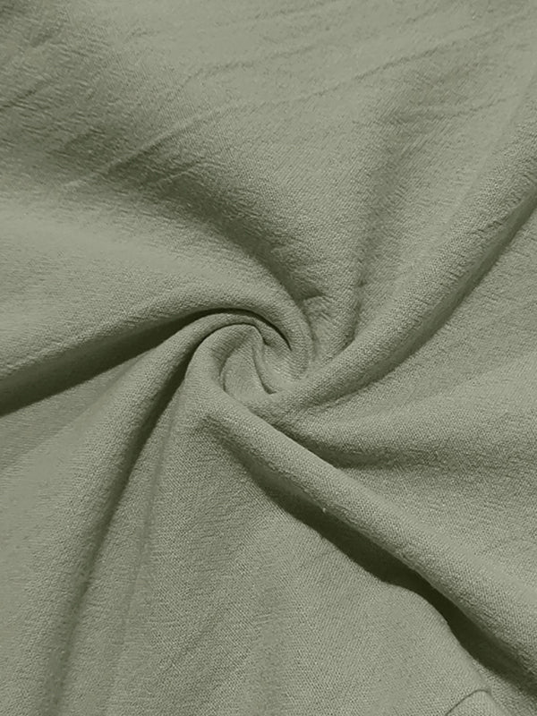 TEEK - Mens Army Green Breathable Linen Pants PANTS TEEK K