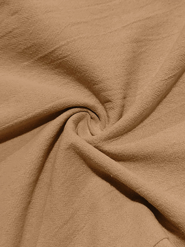 TEEK - Mens Relaxed Straight Linen Naples Gurga Breathable Trousers PANTS TEEK K