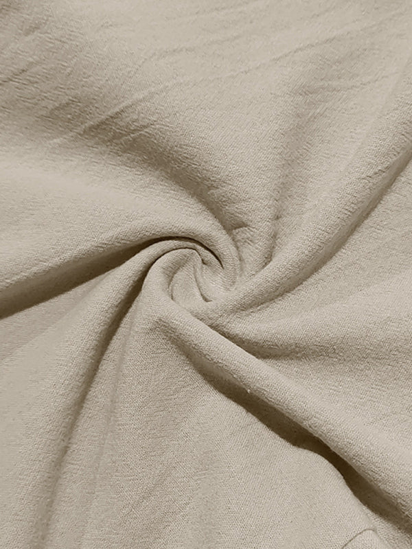 TEEK - Mens Relaxed Straight Linen Naples Gurga Breathable Trousers PANTS TEEK K