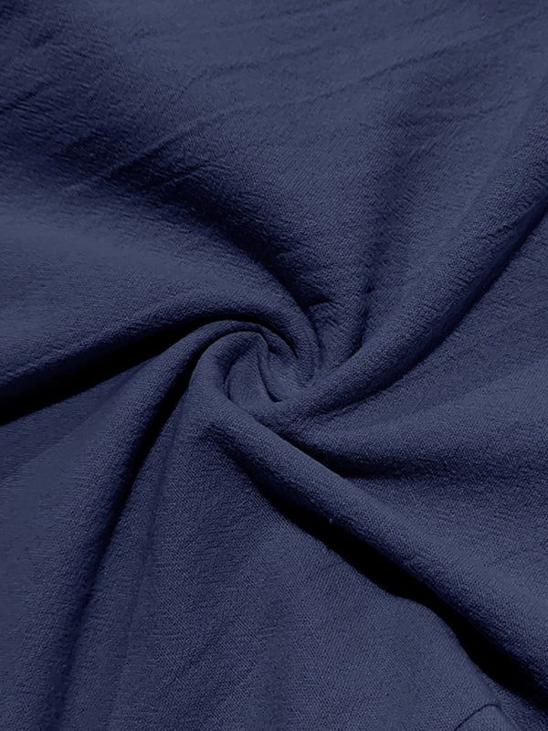 TEEK - Mens Relaxed Straight Linen Naples Gurga Breathable Trousers