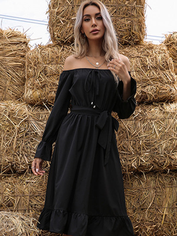TEEK - Black Long Sleeved Dress DRESS TEEK K   
