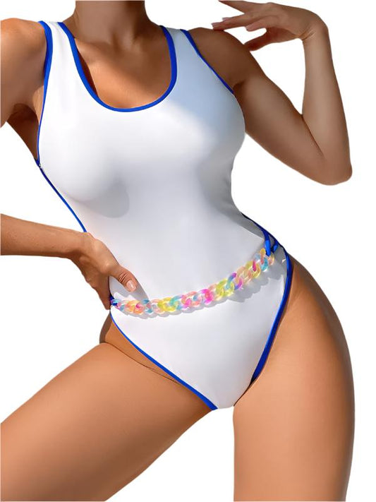 TEEK - Color Link White Swimsuit SWIMWEAR TEEK K S  