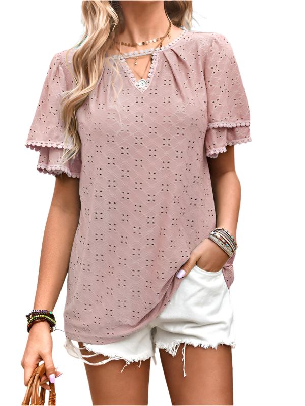 TEEK - Layer Sleeve Knitted Top TOPS TEEK K Pink S 