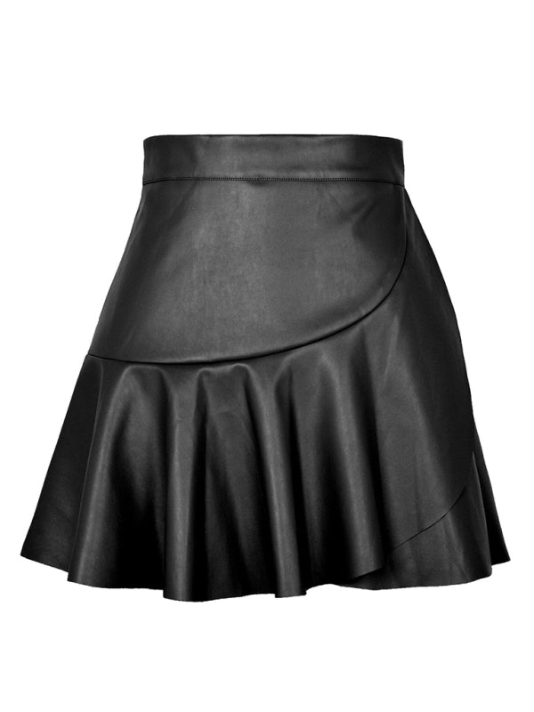 TEEK - High Waist Ruffle Irregular Skirt SKIRT TEEK K   