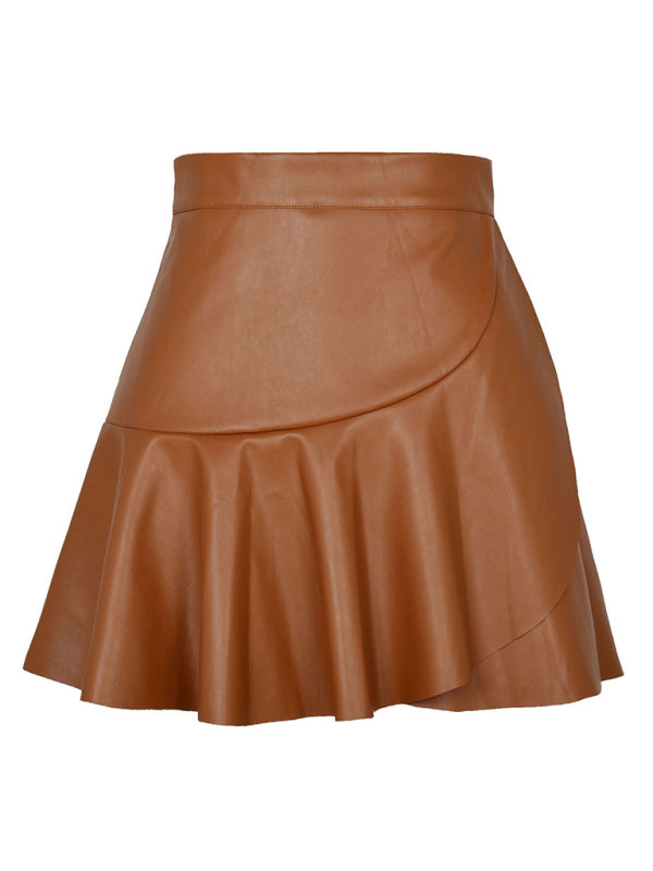 TEEK - High Waist Ruffle Irregular Skirt SKIRT TEEK K   
