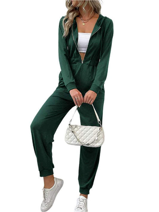 TEEK - Solid Color Worker Jumpsuit JUMPSUIT TEEK K Green Black Jasper S 