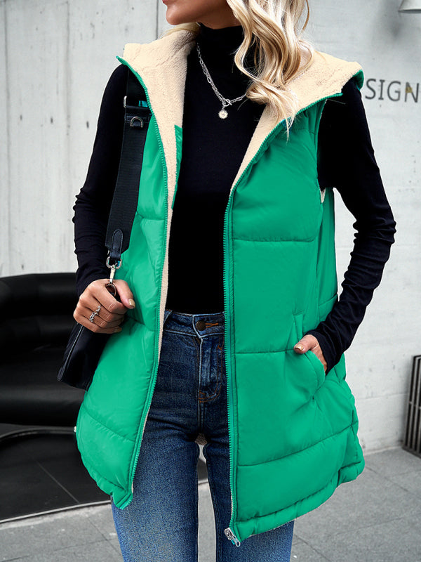 TEEK - Commuting Mid-Length Hooded Cotton Coat COAT TEEK K Green S 