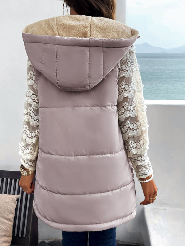 TEEK - Commuting Mid-Length Hooded Cotton Coat COAT TEEK K   