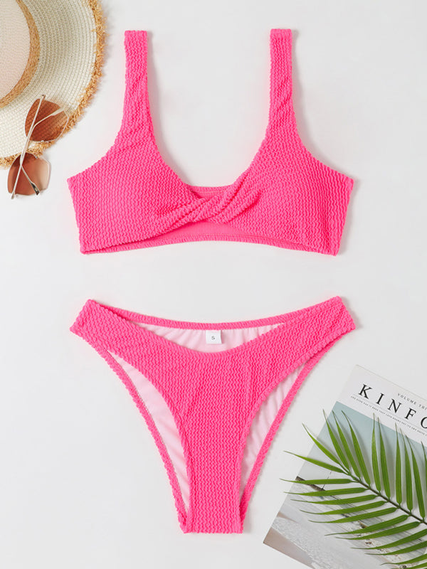 TEEK - Twisted Absorb Fabric Bikini SWIMWEAR TEEK K   