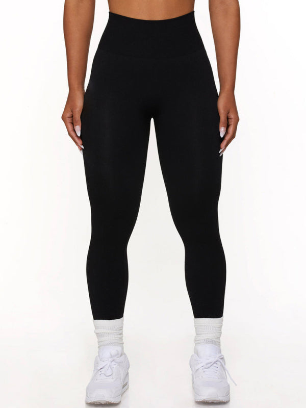 TEEK - Seamless Knitted High Elastic Yoga Sports Fitness Pants PANTS TEEK K Black S 