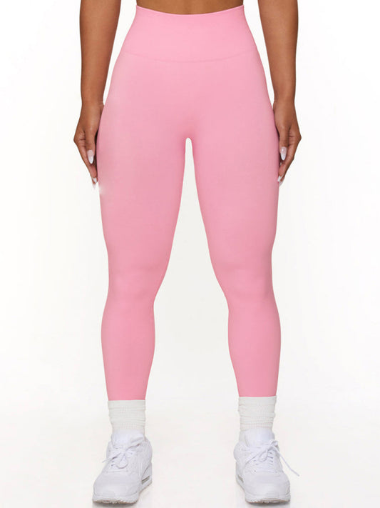 TEEK - Seamless Knitted High Elastic Yoga Sports Fitness Pants PANTS TEEK K Pink S 