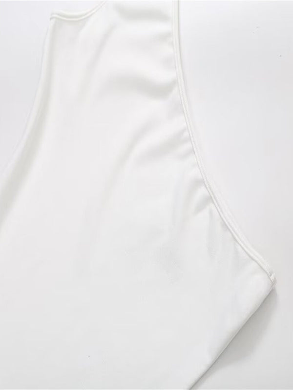 TEEK - White Puffy Princess Skirt One-Shoulder Dress DRESS TEEK K   