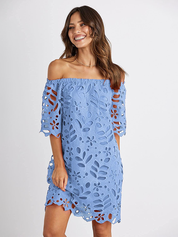 TEEK - Off-Shoulder Macrame Dress DRESS TEEK K   