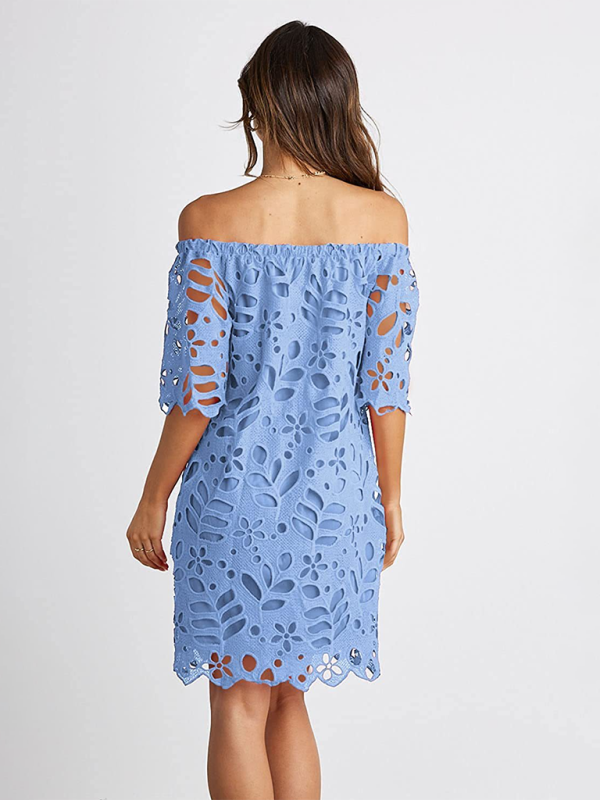 TEEK - Off-Shoulder Macrame Dress DRESS TEEK K   