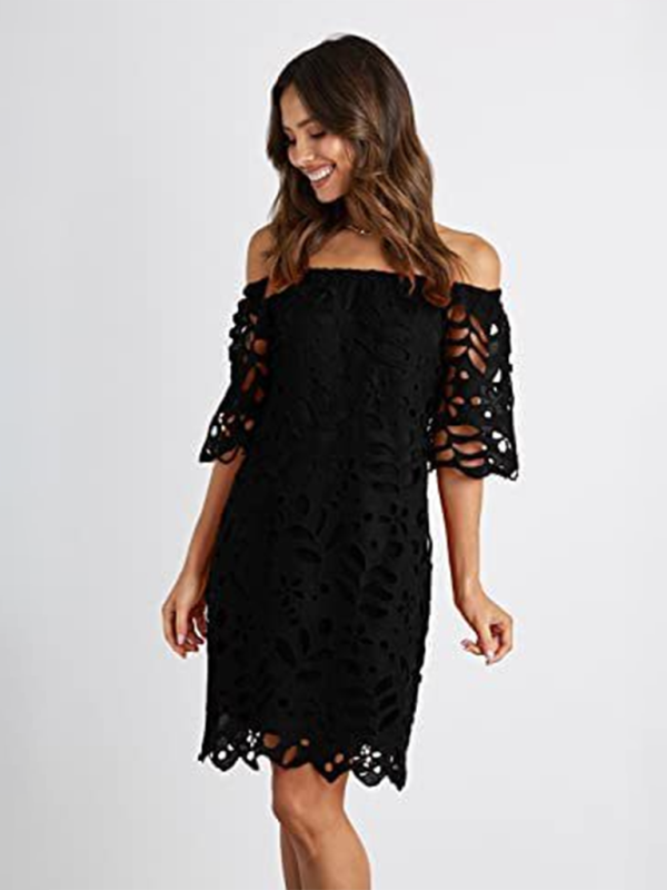 TEEK - Off-Shoulder Macrame Dress DRESS TEEK K   