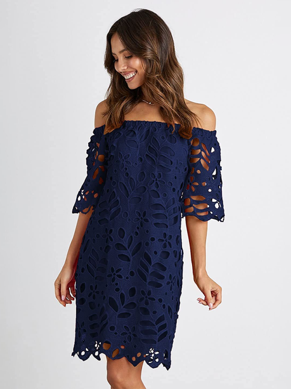 TEEK - Off-Shoulder Macrame Dress DRESS TEEK K   