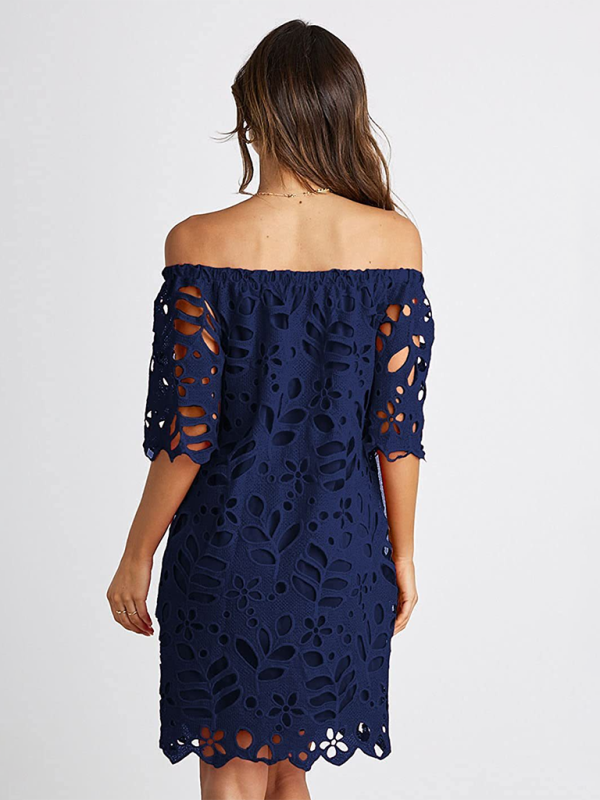 TEEK - Off-Shoulder Macrame Dress DRESS TEEK K   