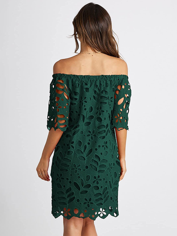 TEEK - Off-Shoulder Macrame Dress DRESS TEEK K   