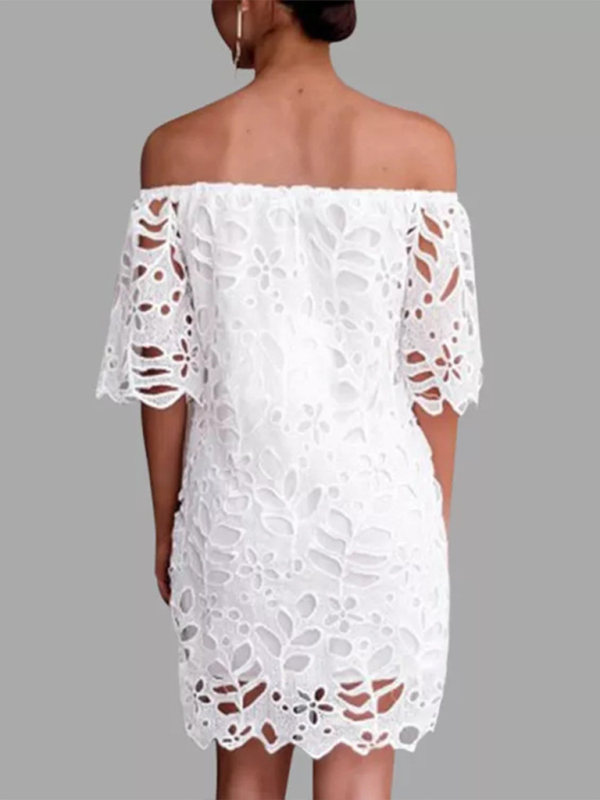 TEEK - Off-Shoulder Macrame Dress DRESS TEEK K   