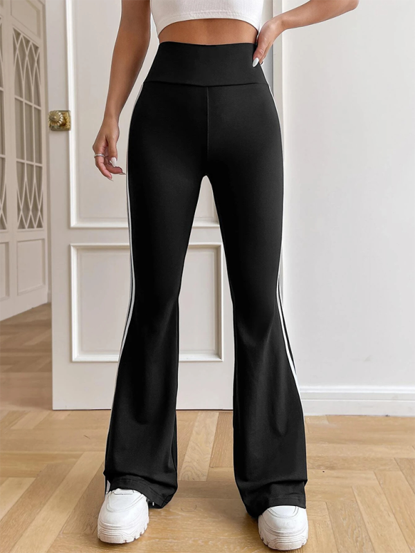 TEEK - High Waist Drape Wide Leg Straight Boot Cut Trousers PANTS TEEK K   