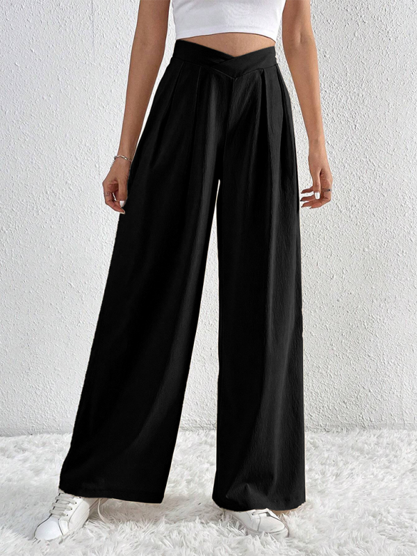 TEEK - Commuter Pleated Casual Wide Leg Pants PANTS TEEK K   