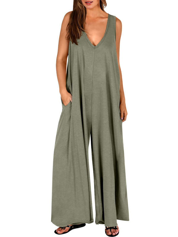 TEEK - Pocketed Light Weight Jumpsuit JUMPSUIT TEEK K   