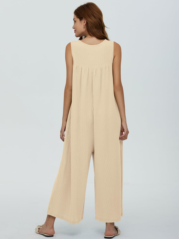 TEEK - Casual Pocketed Buttoned Jumpsuit JUMPSUIT TEEK K   