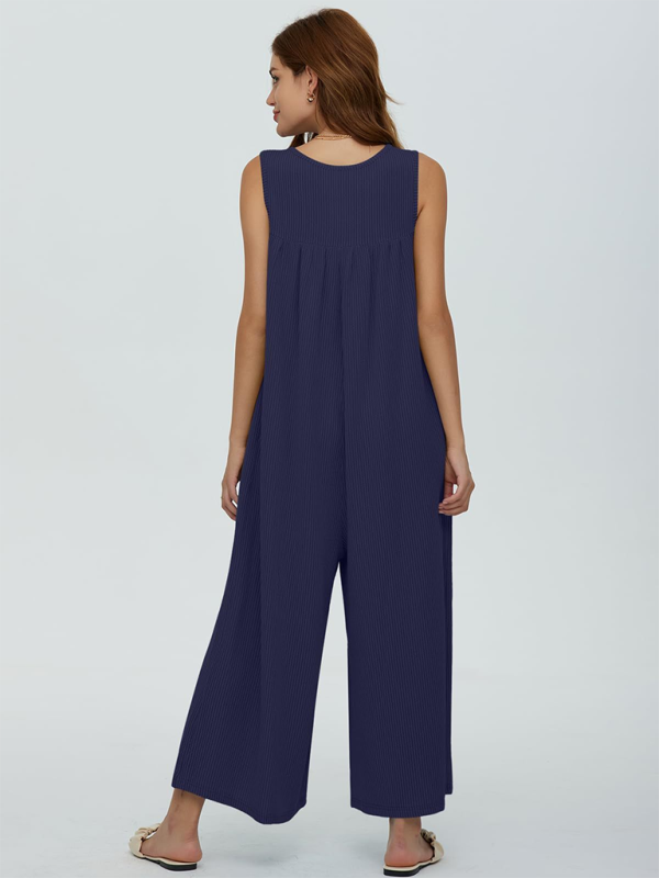 TEEK - Casual Pocketed Buttoned Jumpsuit JUMPSUIT TEEK K   